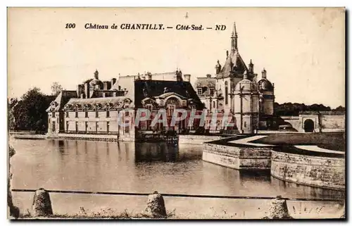 Cartes postales Chateau De Chantilly Cote Sud