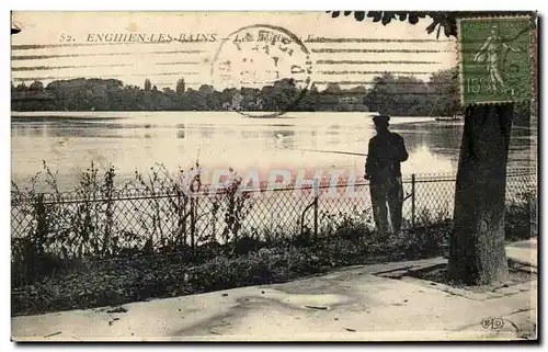 Cartes postales Enghien Les Bains Les bords du lac