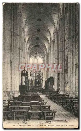 Cartes postales Saint Germer Interieur de L&#39Eglise