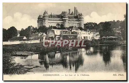 Cartes postales Pierrefonds Le Lac et le Chateau