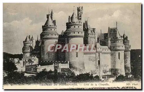 Ansichtskarte AK Chateau De Pierrefonds Cote De La Chapelle