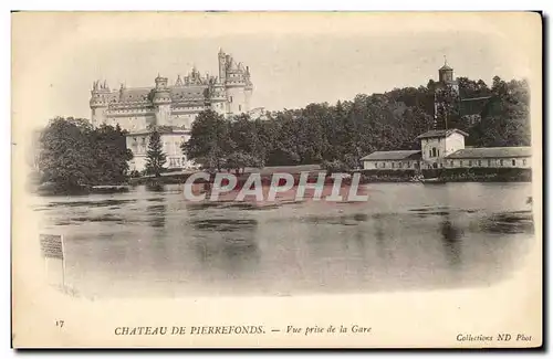 Ansichtskarte AK Chateau De Pierrefonds Vue Prise De La Gare