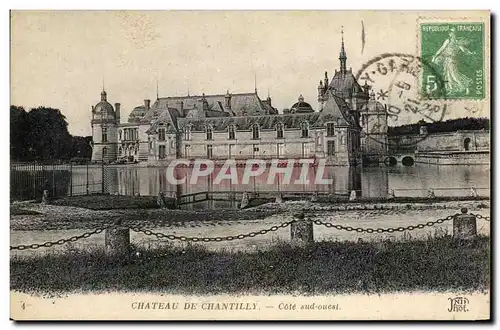 Ansichtskarte AK Chateau De Chantilly Cote Sud Ouest