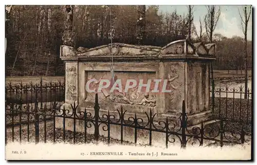 Cartes postales Ermenonville Tombeau De Rousseau