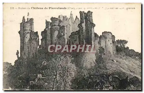 Ansichtskarte AK Ruines Du Chateau De Pierrefonds