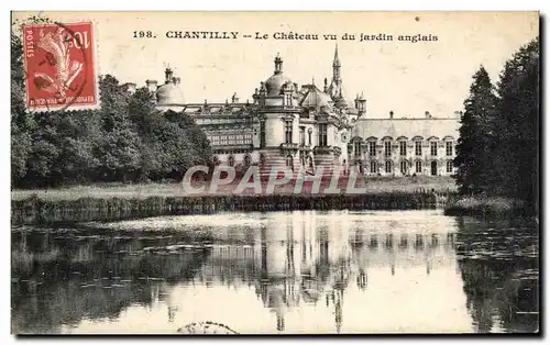 Ansichtskarte AK Chantilly Le Chaateau Vu Du Javdin Anglais