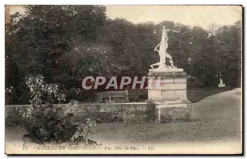 Ansichtskarte AK Chateau De compiegne Une Allee Du Parc