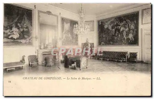 Ansichtskarte AK Chateau De Compiegne Le Salon De Musique