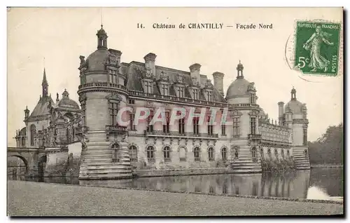 Ansichtskarte AK Chateau De Chantilly Facade Nord