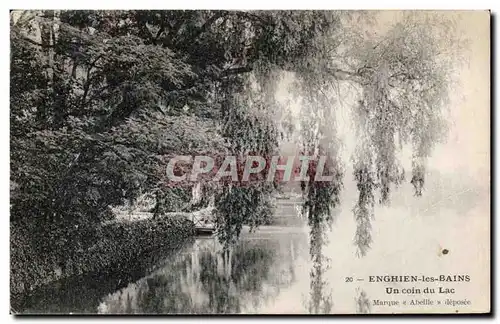 Cartes postales Enghien Les Bains Un coin du Lac