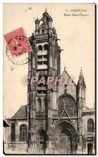 Ansichtskarte AK Pontoise Eglise Saint Maclou