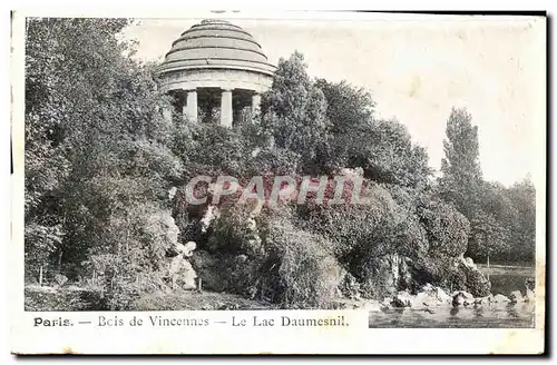 Cartes postales Paris Bois de Vincennes Le Lac Daumesnil