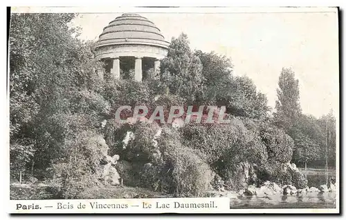 Ansichtskarte AK Paris Bois de Vincennes Le Lac Daumesnil