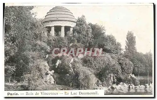 Cartes postales Paris Bois de Vincennes Le Lac Daumesnil