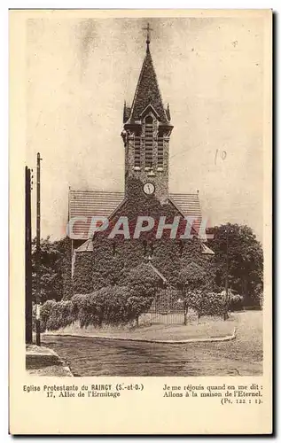 Cartes postales Eglise Protestante du Raincy Allee de l&#39Ermitage