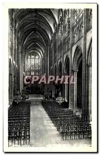 Ansichtskarte AK Abbaye De Saint Denis Interieur De L&#39Eglise LA Nef Et Le Chceur