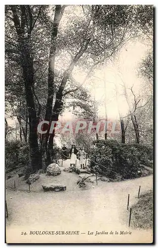 Cartes postales Boulogne Sur Seine La Jardins De La Mairie