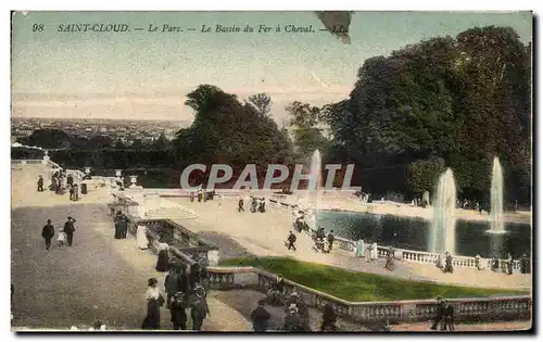 Cartes postales Saint Cloud Le Parc Le Bassin Du Fer A Cheval