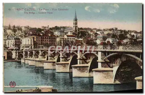 Cartes postales Saint Cloud Le Pont Vue Generale