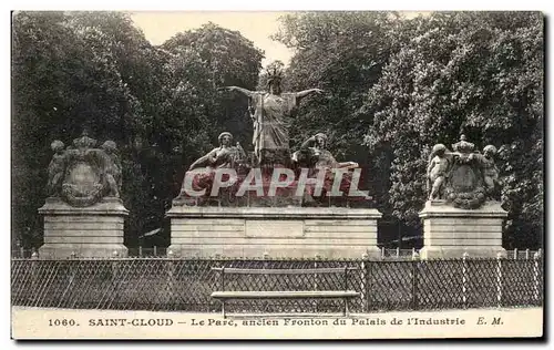 Cartes postales Saint Cloud Le Parc Ancien Fronton Du Palais de l&#39industrie