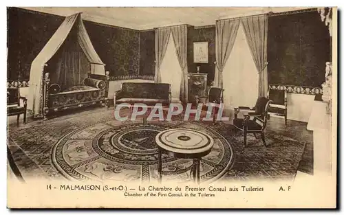 Ansichtskarte AK Malmaison La Chambre Du Premier Consul aux Tuileries