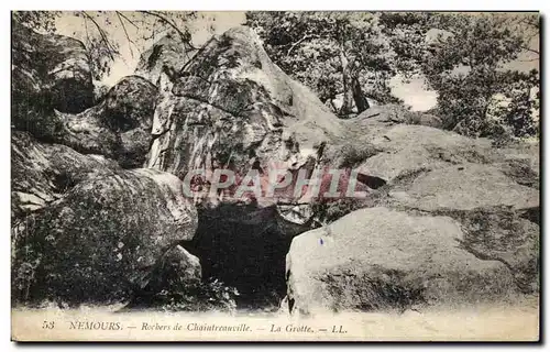 Cartes postales Nemours Rochers de Chaintreauville La Grotte