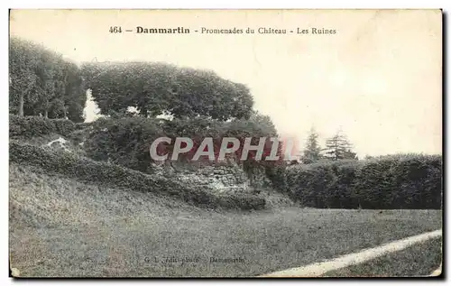 Ansichtskarte AK Dammartin Promenades du Chateau Les Ruines