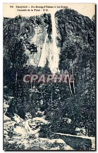 Cartes postales Dauphine Du Bourg d&#39Oisans a La Grave Cascade de la Pisse