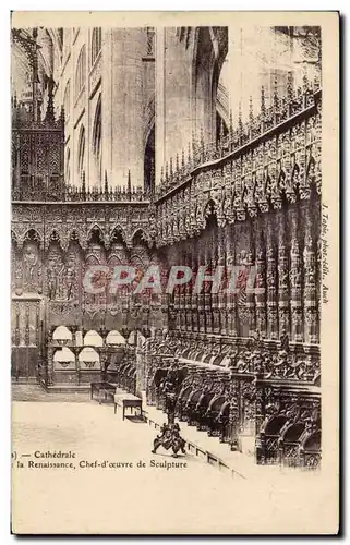 Cartes postales Auch Cathedrale La Renaissance Chef d&#39oeuvre de Sculpture