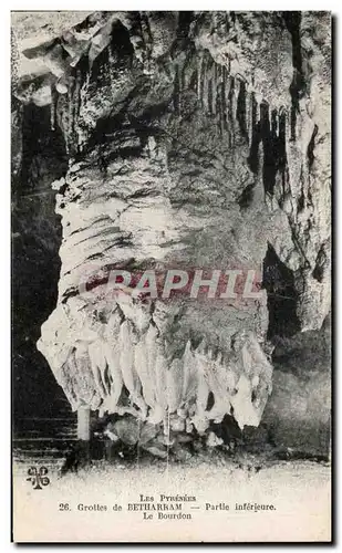 Cartes postales Les Pyrenees Betharram Vue Generale Grottes De Partie Interieure Le Bourdon