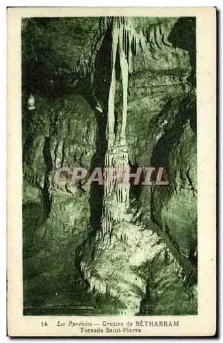 Cartes postales Les Pyreness Bethagram Grottes De Les Torsade Saint Pierre