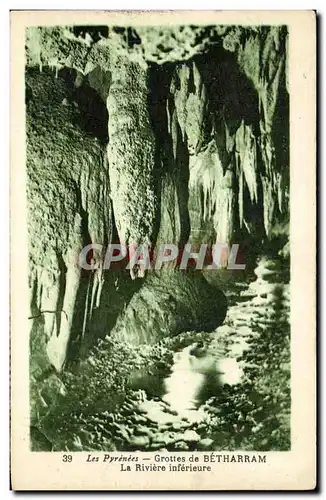 Cartes postales Les Pyreness Bethagram Grottes La Riviere inferieure