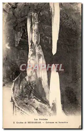 Cartes postales Les Pyreness Bethagram Grottes Colonnes en formation