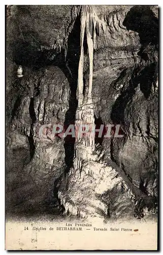 Cartes postales Les Pyreness Bethagram Grottes Torsade Pierre