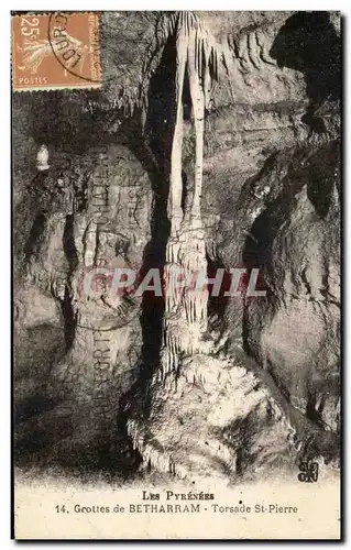 Cartes postales Les Pyrenees Grottes de Betharram Torsade St Pierre