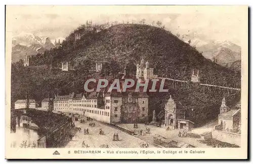 Cartes postales Betharram Vue d&#39ensemble L&#39Eglise le College et le Calvaire