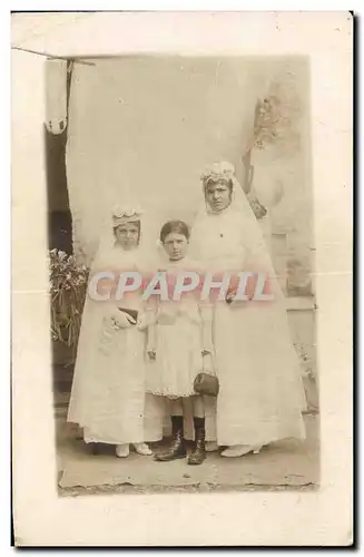 CARTE PHOTO Enfants Mariage