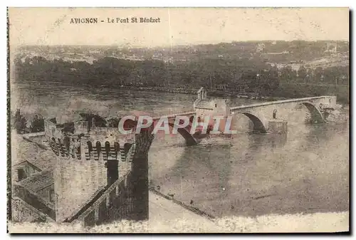 Cartes postales Avignon Le Pont St Benezet