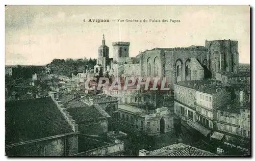 Cartes postales Avignon Vue Generale De Palais Des Papes