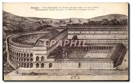 Cartes postales Orange Vue D&#39Ensemble Du Theatre Antique Dans son etat primitif