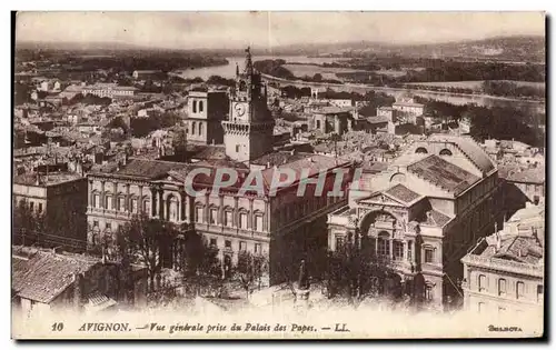 Ansichtskarte AK Avignon Vue Gendrale Prise Du Palais Des Papes