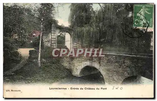 Cartes postales Louveciennes Entree du Chateau du Pont