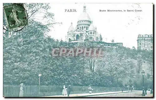 Cartes postales Paris Butte Montmartre le Coeur