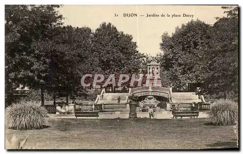 Cartes postales Dijon Jardins de la Place Darcy