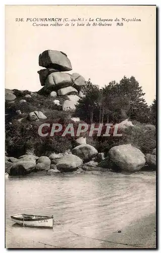 Ansichtskarte AK Ploumanach Le Chapeau du Napoleon Curieux rocher