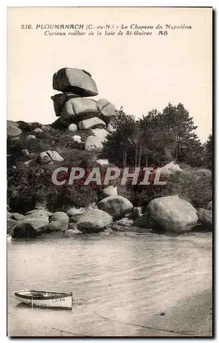 Cartes postales Ploumanach Le Chapeau du Napoleon Curieux rocher