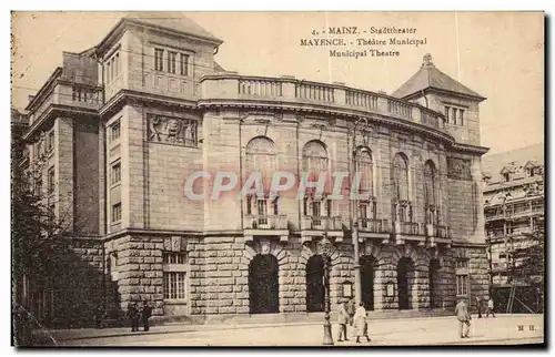 Cartes postales Mainz Stadttheater Mayence Theatre Municipal Theatre