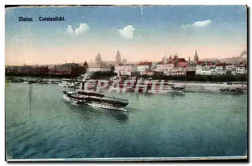 Cartes postales Mainz Totalansichtt Bateau