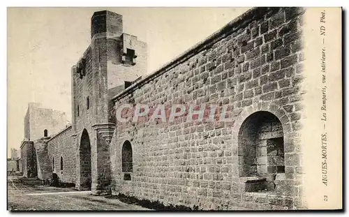 Cartes postales Aigues Mortes Les remparts Vue Interieure