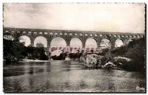 Ansichtskarte AK Nimes Le Pont du Gard Aqueduc romain